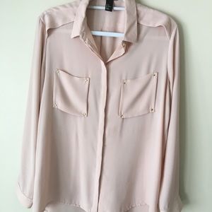 Blush Pink H&M Blouse